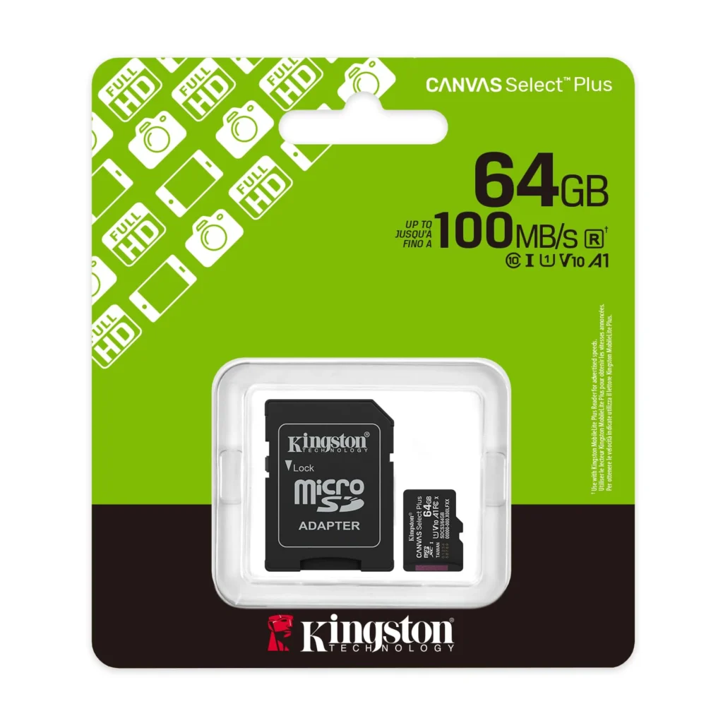 Kingston-Canvas-Select-plus-microSD-64GB-Memory-Card-alfath-technology