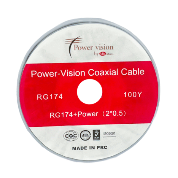 POWER VISION Coaxial Cable RG174 100Y