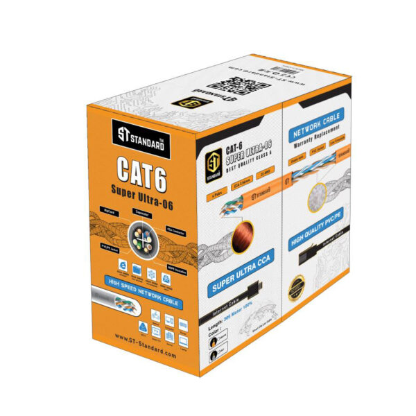 St-Standard Cat6 St Super Ultra6 305M Orange RG45