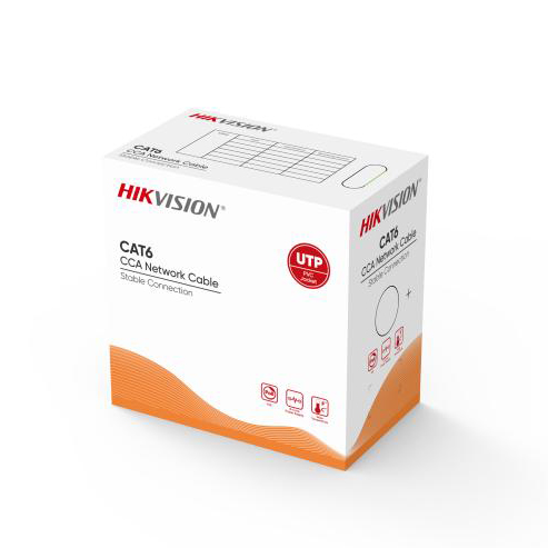 كابل نت وورك هيكفيجين DS-1LN6U-W/CCA  305 متر Cat6 UTP