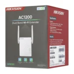 White dual-band Wi-Fi range extender