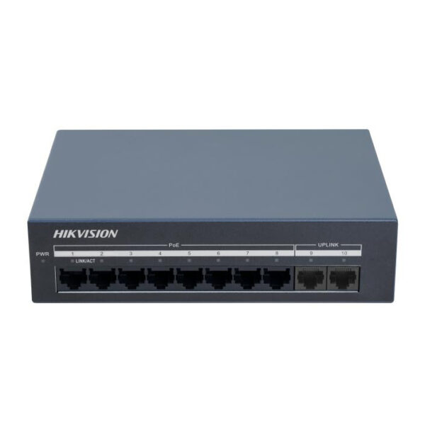 Hikvision DS-XS10G-P 8 Port Gigabit Unmanaged POE Switch