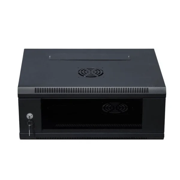 راك 4 وحدة مزود بوحدة توزيع كهرباء (PDU) ومروحة تبريد