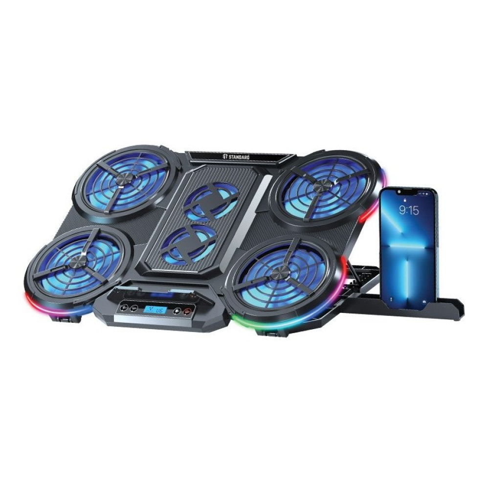 Standard-ICE-08-RGB-Gaming-Laptop-Cooling-Pad-with-Mobile-Holder