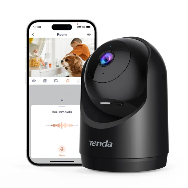 كاميرا مراقبة تيندا CP3 لاسلكية داخلية بدقة 1080 بكسل - لون أسود