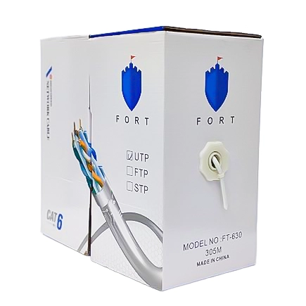 Fort-FT-630-Network-Cable-305m-Cat6-UTP-White