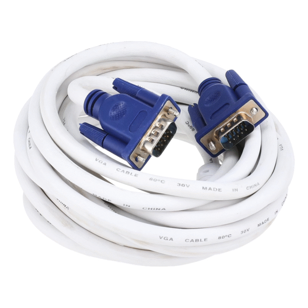 VGA Monitor Cable White 5M