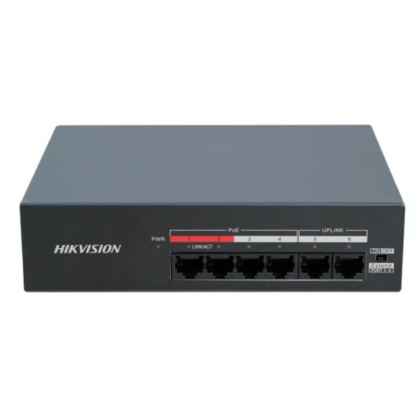 Hikvision-DS-XS06-P-4-Port-Fast-Ethernet-Unmanaged-POE-Switch-alfath-technology
