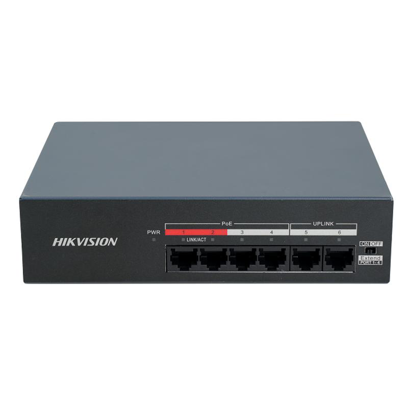 Hikvision-DS-XS06-P-4-Port-Fast-Ethernet-Unmanaged-POE-Switch-alfath-technology