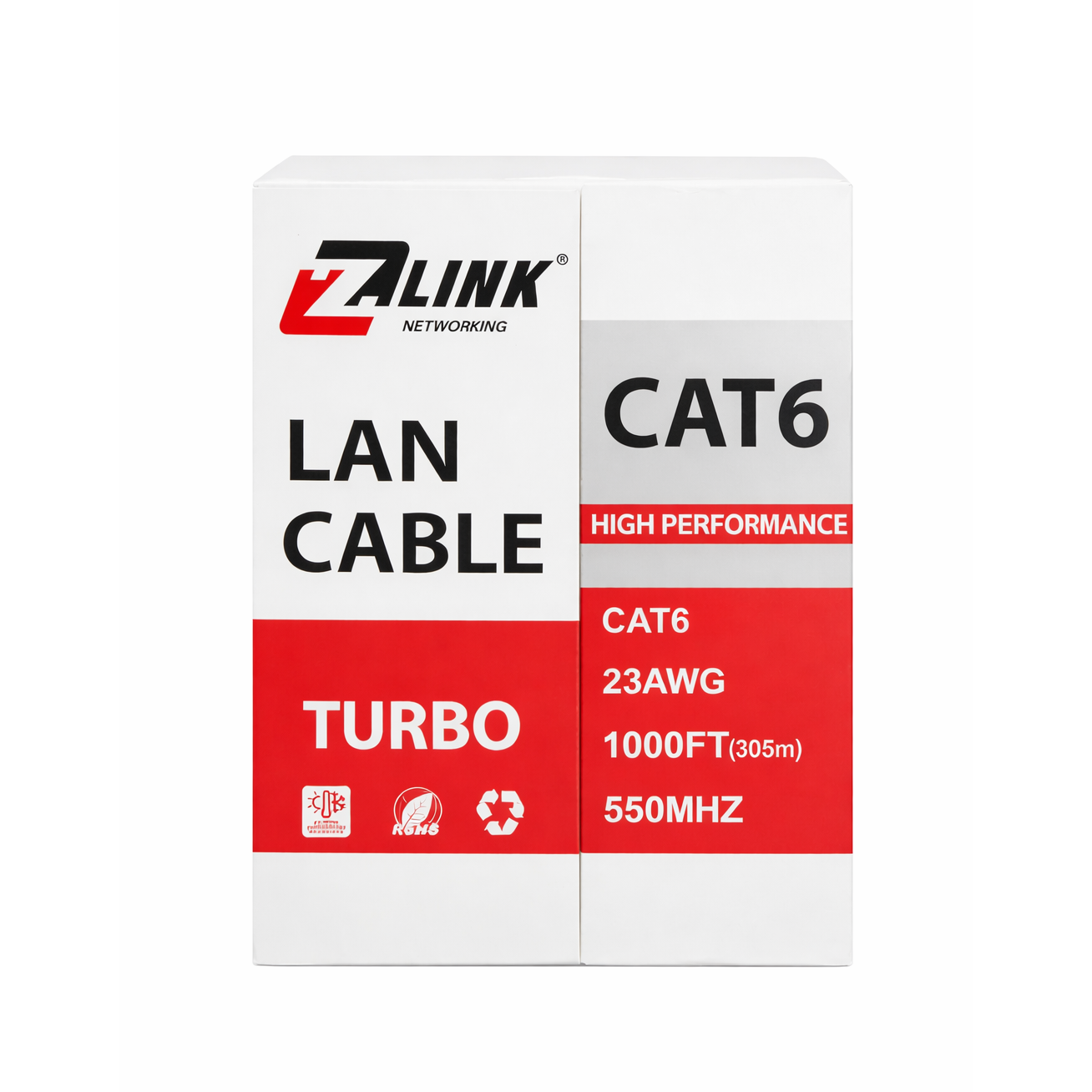 Zlink Network Cable 305M Cat6 UTP Turbo - Orange- alfath-technology Zlink-Network-Cable-305M-Cat6-UTP-Turbo-Orange-alfath-technology