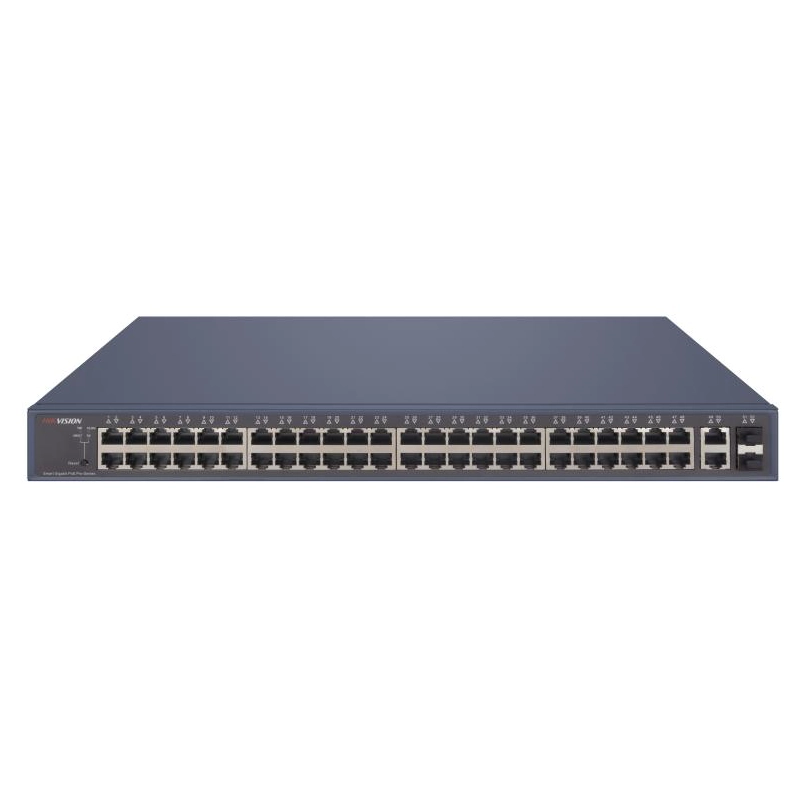 Hikvision-DS-3E1552P-SI-48-Port-Gigabit-Smart-PoE-Switch-with-2-RJ45-and-2-SFP-Uplink-Ports-alfath-technology
