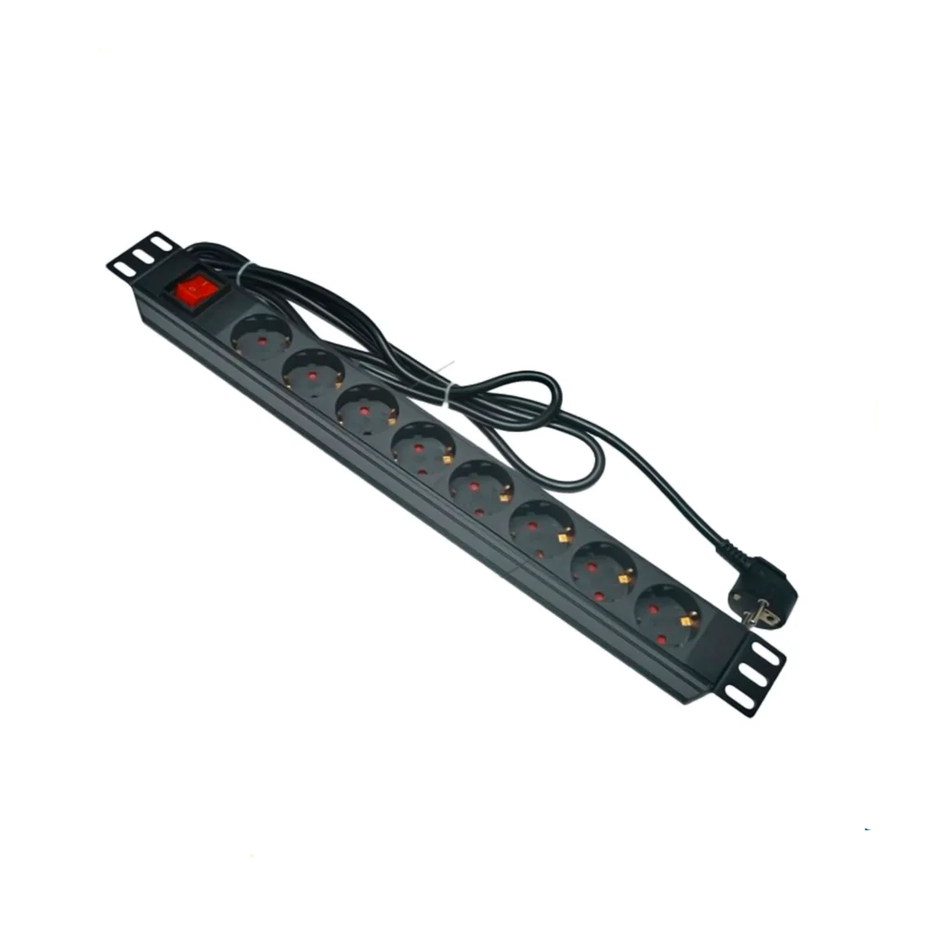مشترك كهرباء برو راك PR-PDU-8 للراك 8 مخارج 16A