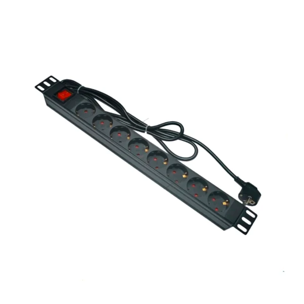 مشترك كهرباء برو راك PR-PDU-8 للراك 8 مخارج 16A
