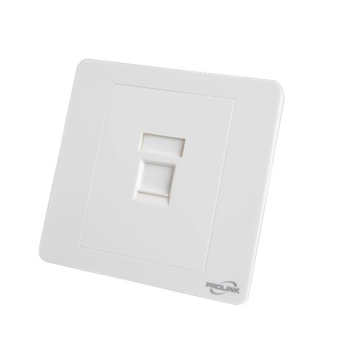 ProLink PL-FP1-UK 1-Port UK Type Faceplate 86×86mm with Shutter