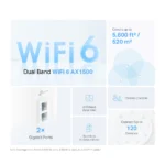 TPLink Deco X10 AX1500 Whole Home Mesh Wi-Fi 6 System – 3 Pack