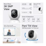 Tapo C230 3K 5MP Pan/Tilt Home Security Wi-Fi Camera
