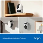 Tapo C245D Dual-Lens 2K 3MP Pan/Tilt Home Security Wi-Fi Camera