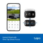 Tapo C246D 2K 3MP Dual-Lens Indoor/Outdoor Pan/Tilt Security Wi-Fi Camera