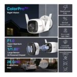 Tapo C325WB 2K QHD 4MP Outdoor Security Camera with ColorPro Night Vision & PoE