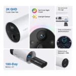 Tapo C420S2 2K 4MP Wire-Free Security Camera System – 2 Cameras
