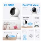 Tapo TC71 2K 3MP Pan/Tilt Home Security Wi-Fi Camera