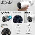 Tapo TC85 2K 4MP Battery-Powered Outdoor Security Wi-Fi Camera